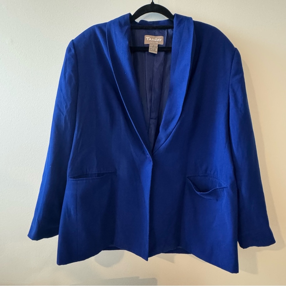 TanJay Women's Royal Blue Suit Jacket
